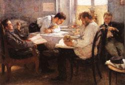 Leonid Pasternak The Night before the Examination